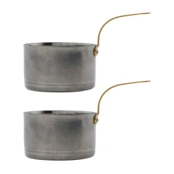 Cazo mini Presentation Ø10 cm set de 2, Silverfinish