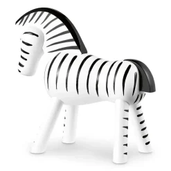 Cebra de madera, negro-blanco