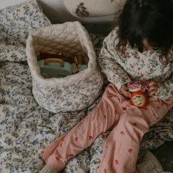 Cesta acolchada Dainty satin 2 piezas, Ø20x20 cm + Ø30x30 cm