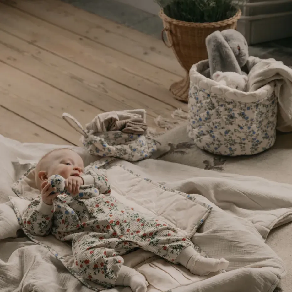 Cesta acolchada Dainty satin 2 piezas, Ø20x20 cm + Ø30x30 cm