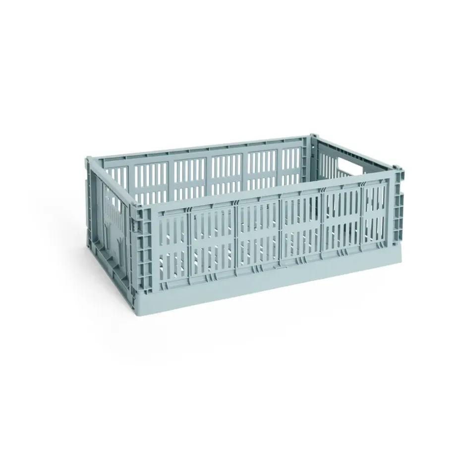 Cesta Colour Crate L 34,5x53 cm, Dusty blue