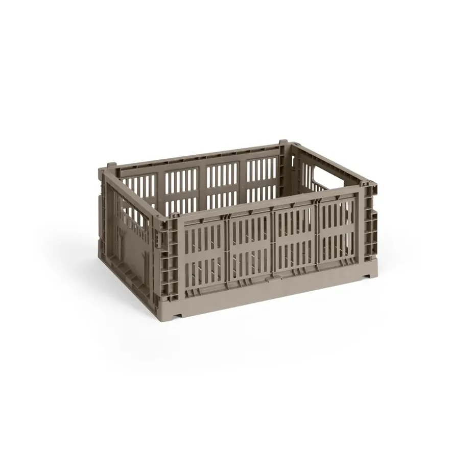 Cesta Colour Crate M 26,5x34,5 cm, Warm grey