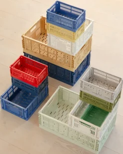 Cesta Colour Crate M 26,5x34,5 cm, Electric blue