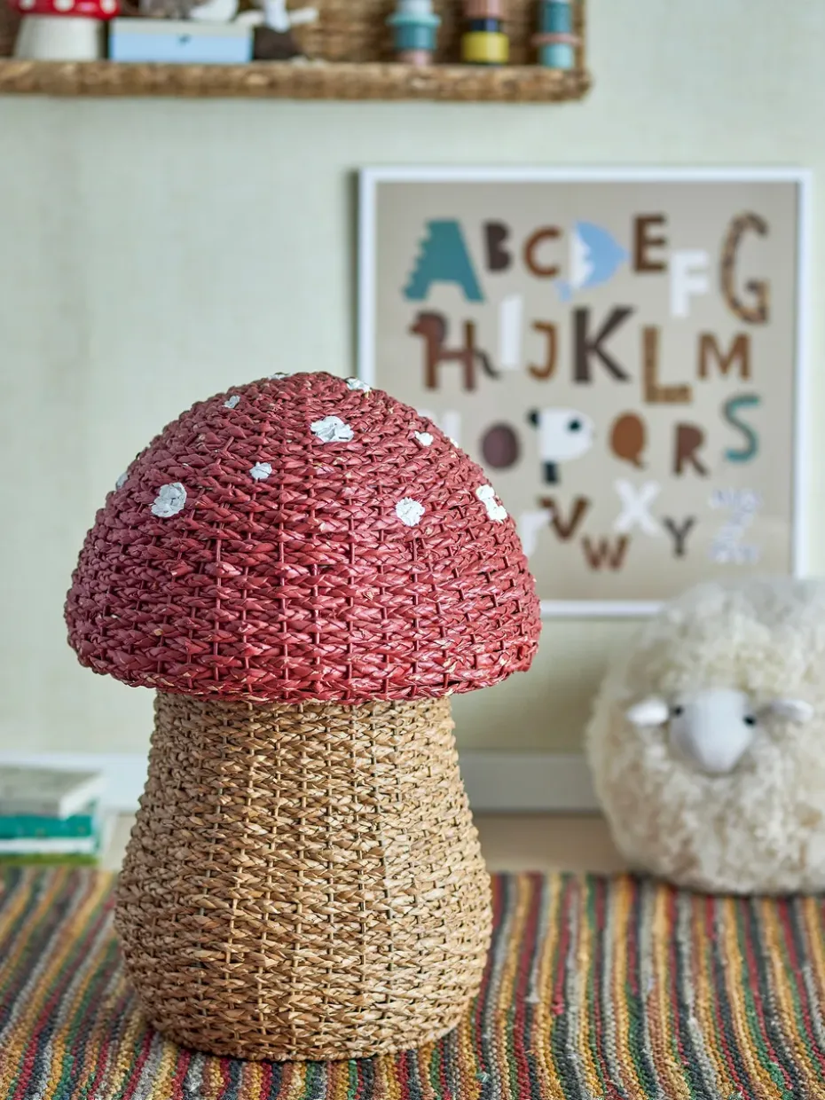 Cesta con tapa Corintha Ø43x61 cm, Rojo