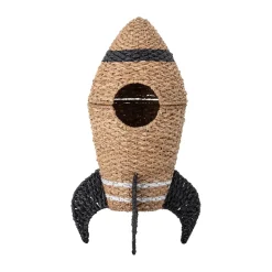 Cesta con tapa Cosmina Ø40x68,5 cm, Natur