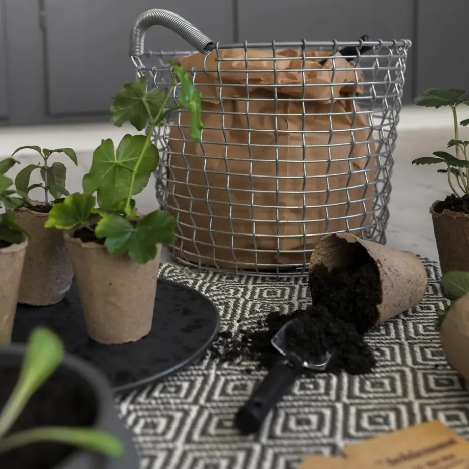 Cesta de alambre Korbo Bin 16, acero galvanizado