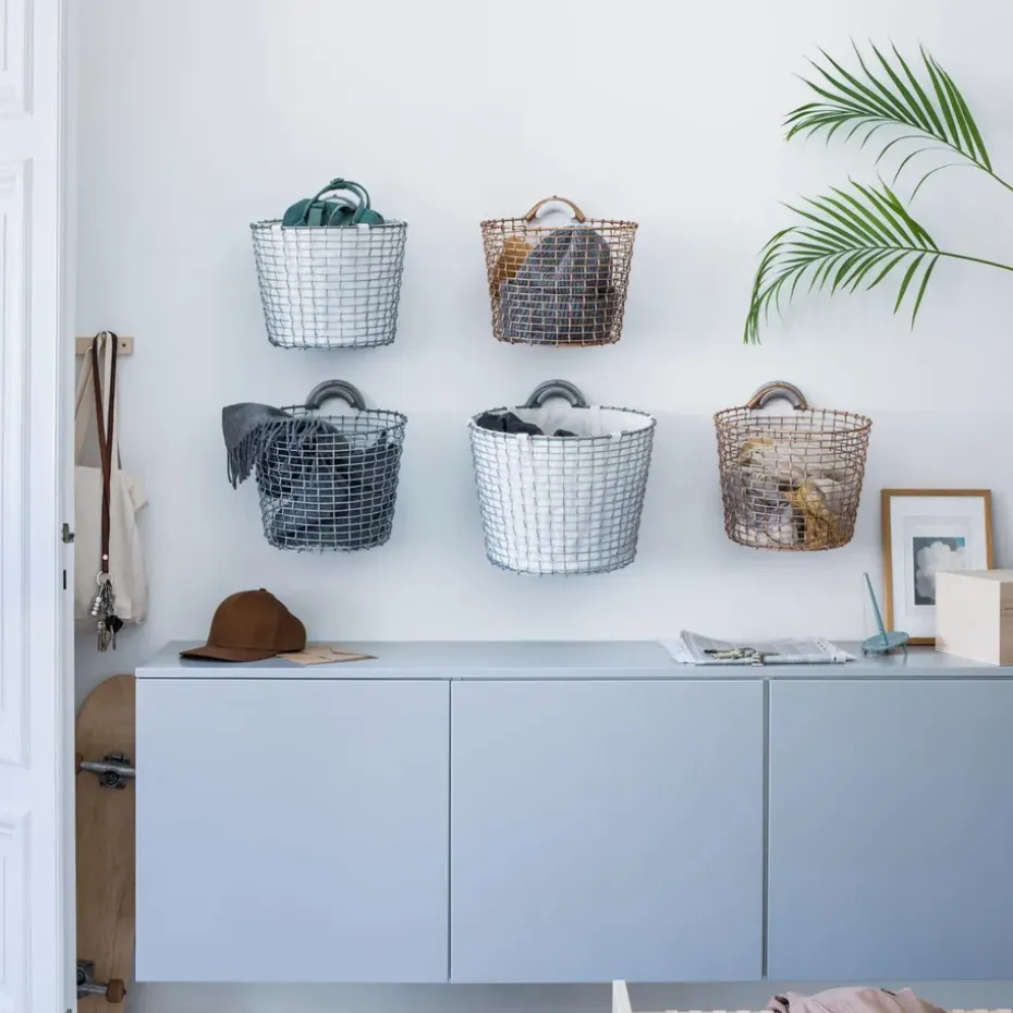 Cesta de alambre Korbo Bin 16, acero galvanizado