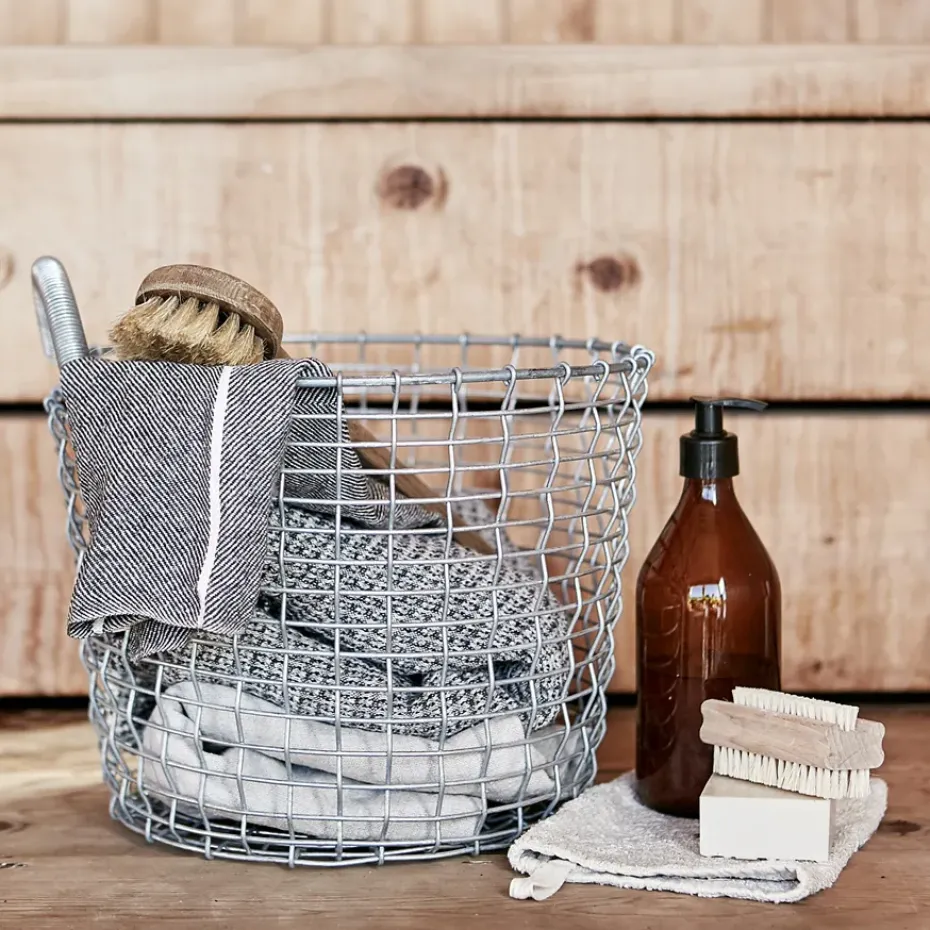 Cesta de alambre Korbo Bin 16, acero galvanizado