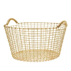 Cesta de alambre Korbo Classic 35, latón