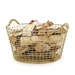 Cesta de alambre Korbo Classic 35, latón