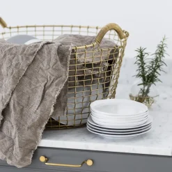 Cesta de alambre Korbo Classic 35, latón