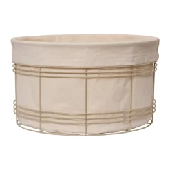 Cesta de almacenamiento Fio, Cashmere-natural, Ø53 × 30,2 cm