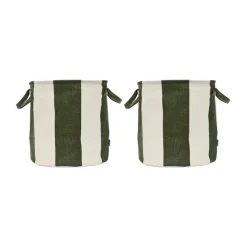 Cesta de almacenamiento Kara medium Ø32x32 cm 2-pack, Dark Green