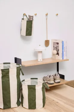 Cesta de almacenamiento Kara large Ø38x54 cm, Dark Green