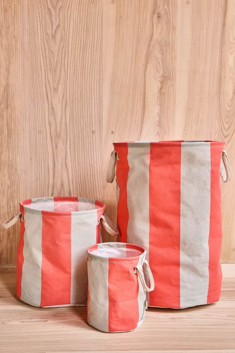 Cesta de almacenamiento Kara small Ø18x22 cm 2-pack, Cherry Red