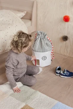 Cesta de almacenamiento Koya small, Cherry Red