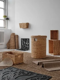 Cesta de almacenamiento Lily pequeña, 3 piezas, Natural