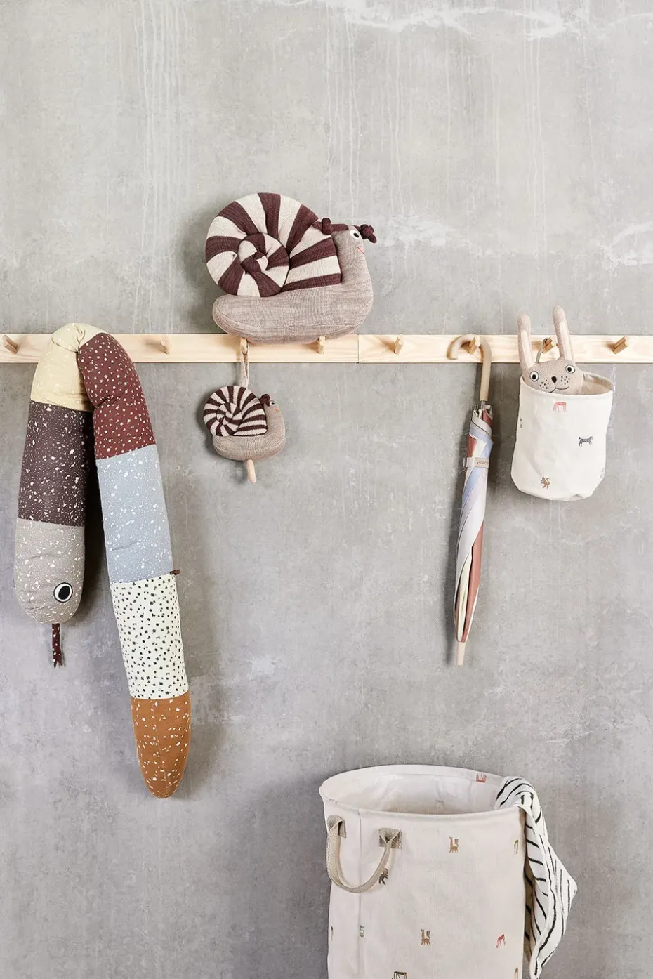 Cesta de almacenamiento Moira small Ø18x22 cm 2 piezas, Multi