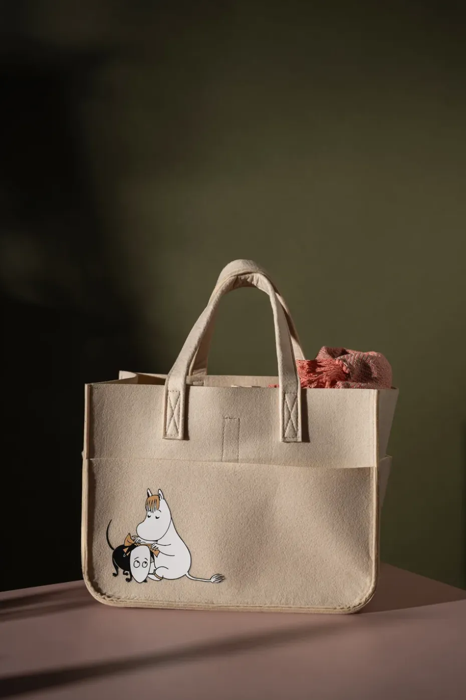 Cesta de almacenamiento Mumin pets 25x40 cm, Beige