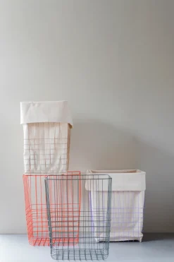 Cesta de almacenamiento Store-it con bolsa de algodón, large, Sand