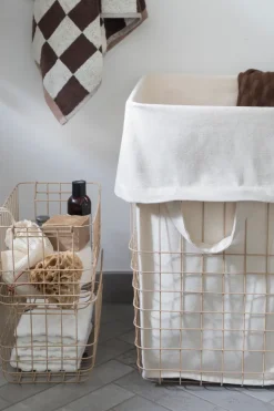 Cesta de almacenamiento Store-it con bolsa de algodón, large, Sand