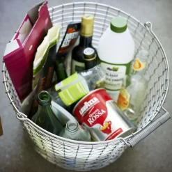 Cesta metálica Korbo Bucket 24, acero resistente a los ácidos