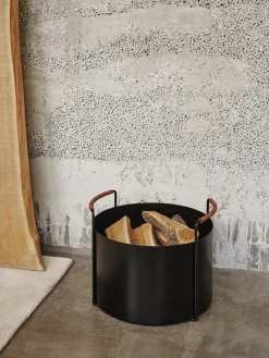 Cesta para leña Port, Black