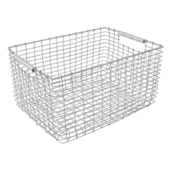 Cesta Rectangular 23, acero galvanizado