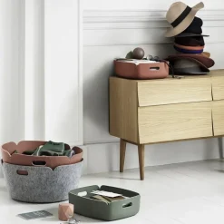 Cesta Restore pequeña, dustry green (verde polvo)