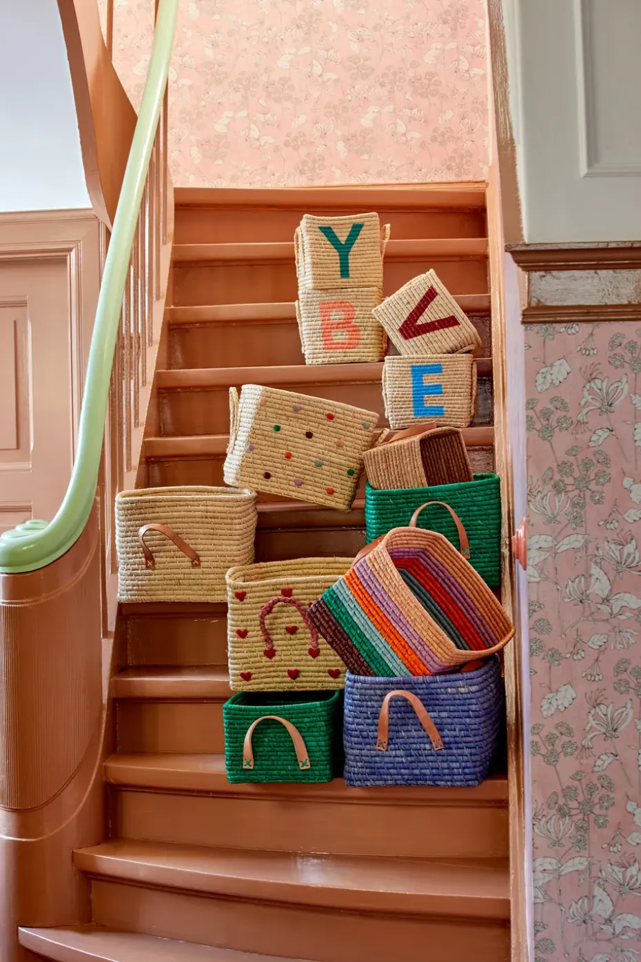 Cesta Rice rafia, Natural