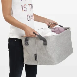 Cesta ropa sucia plegable Brabantia, gris