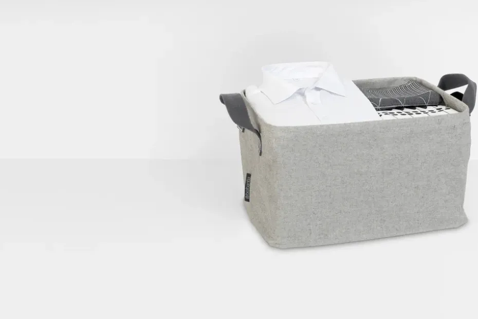 Cesta ropa sucia plegable Brabantia, gris