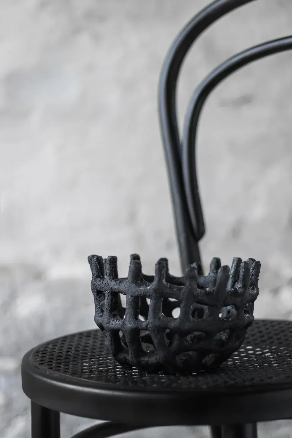 Cesta trenzada Art Piece, Black