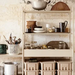 Cesta trenzada Ceramic Ø23,5 cm, Off white