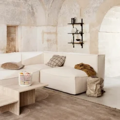 Cesta trenzada Ceramic Ø23,5 cm, Off white