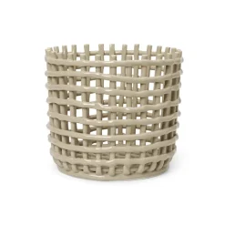 Cesta trenzada Ceramic Ø23,5 cm, Cashmere