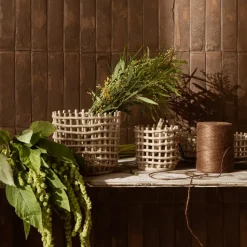 Cesta trenzada Ceramic Ø23,5 cm, Cashmere