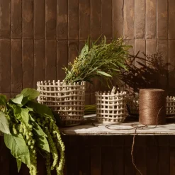 Cesta trenzada Ceramic Ø23,5 cm, Cashmere