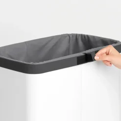 Cesto de la ropa Bo 60 L, blanco