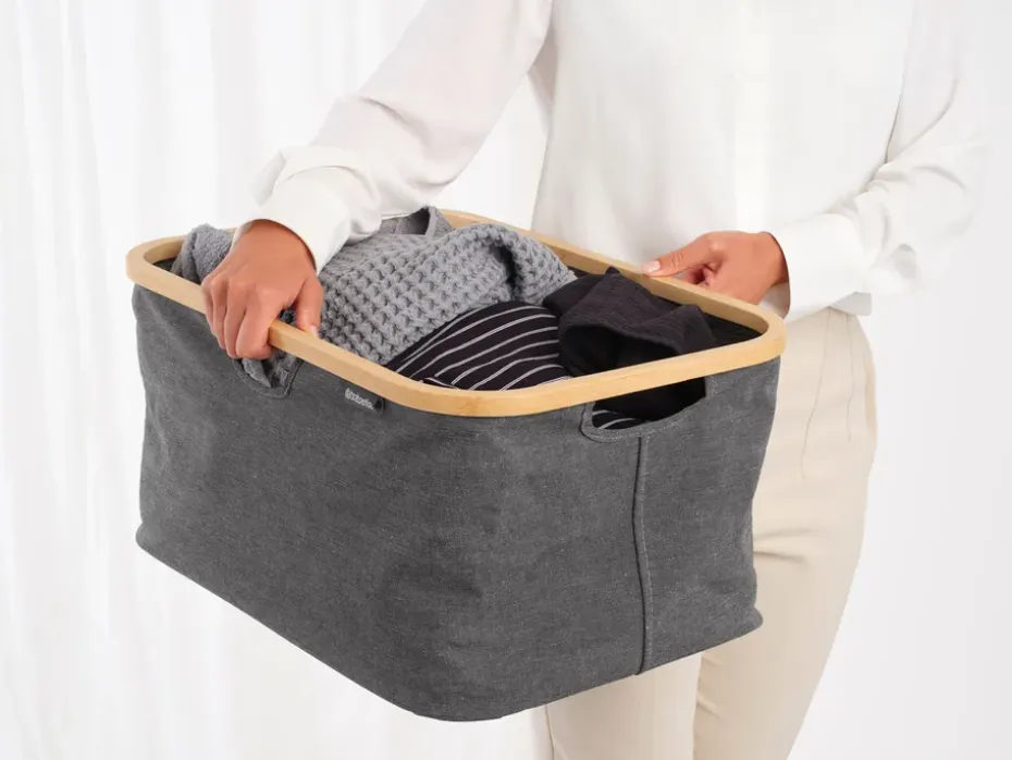 Cesto de ropa plegable Brabantia 40 L, Pepper Black