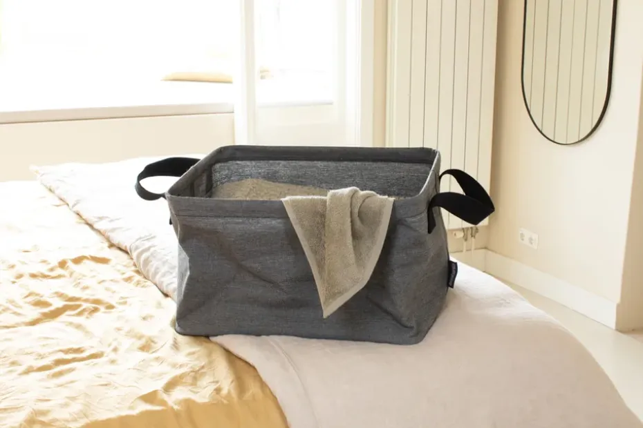 Cesto de ropa plegable Brabantia 35 L, Pepper Black