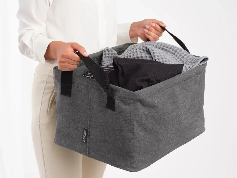 Cesto de ropa plegable Brabantia 35 L, Pepper Black