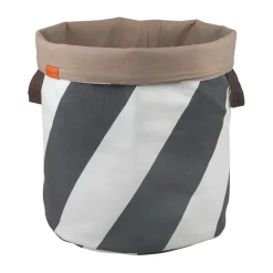 Cesto para la colada Diagonal Ø40x50 cm, Dark grey-off-white