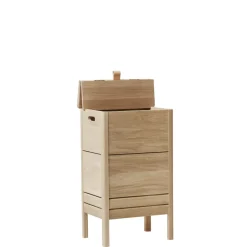 Cesto para ropa A Line, Roble blanco