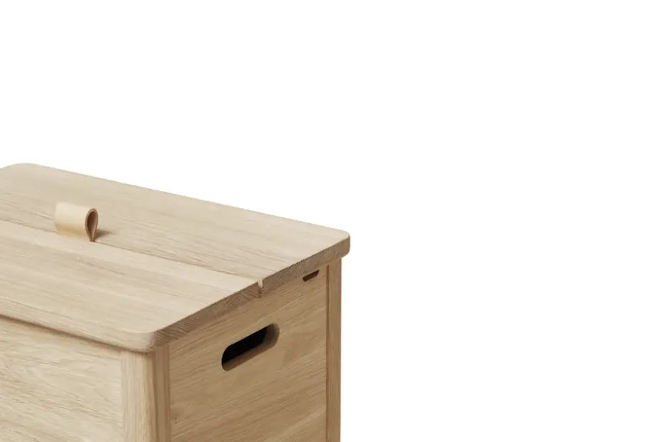 Cesto para ropa A Line, Roble blanco