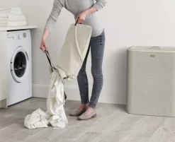 Cesto para ropa Tota Trio 90 L, Crudo