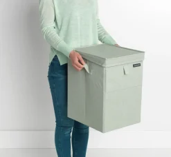 Cesto ropa sucia apilable Brabantia 35L, verde