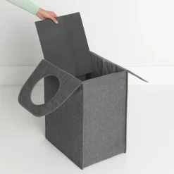 Cesto ropa sucia Brabantia, rectangular 55 L, gris oscuro