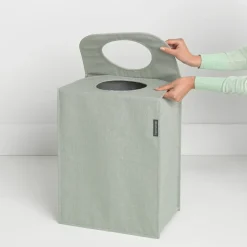 Cesto ropa sucia Brabantia, rectangular 55 L, verde