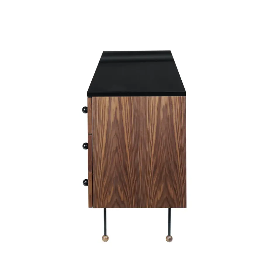 Cómoda 62 Dresser, American walnut, 6 cajones